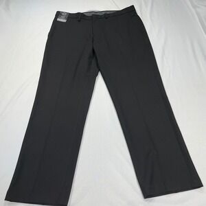 JM Haggar Premium Dress Pants Mens 36x29 Slim Fit Super‎ Flex Waistband Black